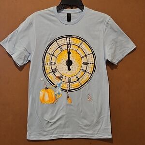 Cinderella Artist Drawn Disney anniversary Graphic Tee Shirt Midnight